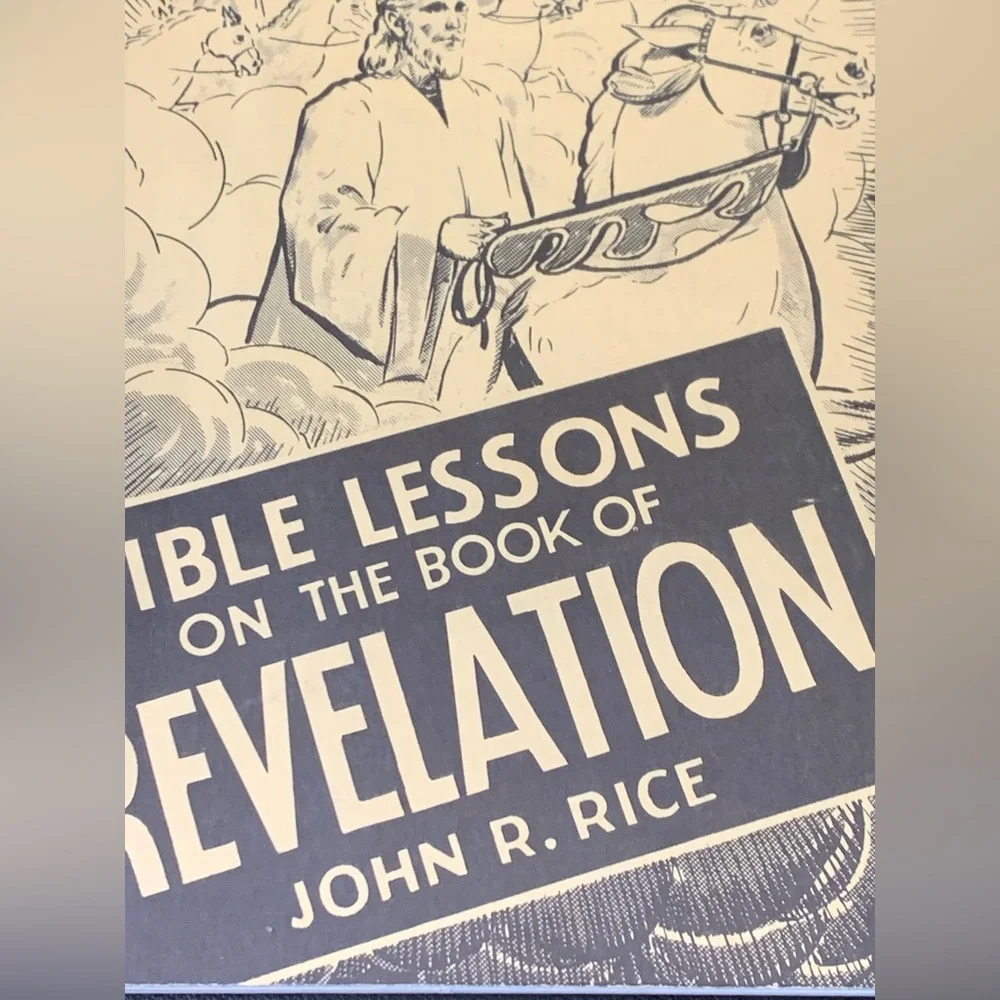 Bible Lessons on the Book of Revelation John R Rice Prophecy Rare Ephemera